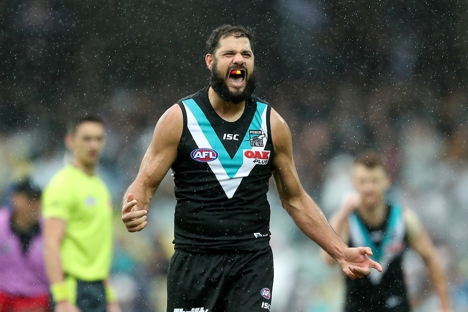 Paddy back? Power ruckman meets with Bombers