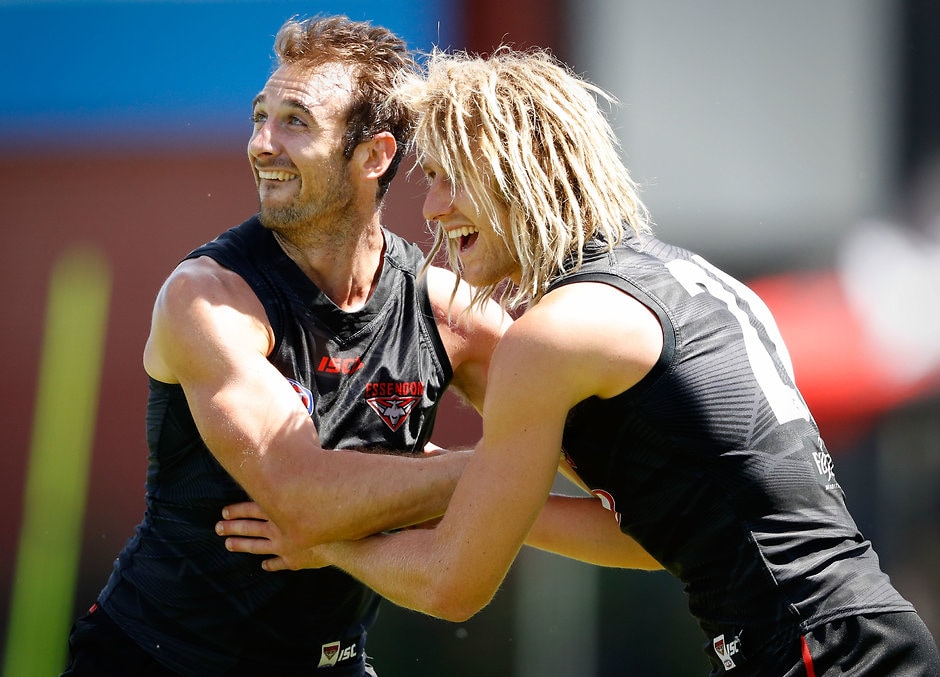 Essendon players prepare to vote for their next skipper