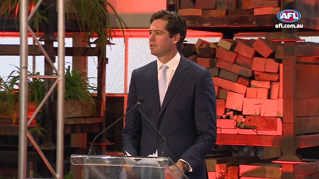 Gillon McLachlan at AFLW Launch