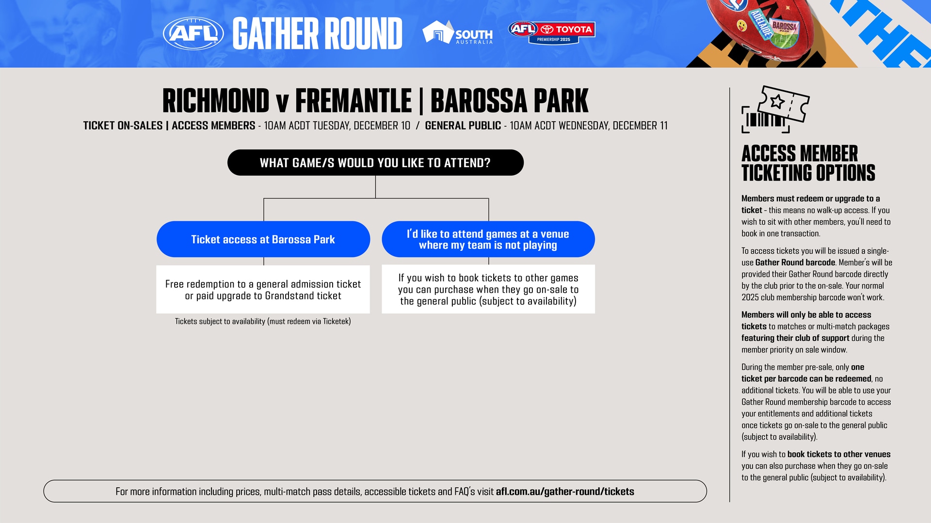 Gather Round Member Booking Guides