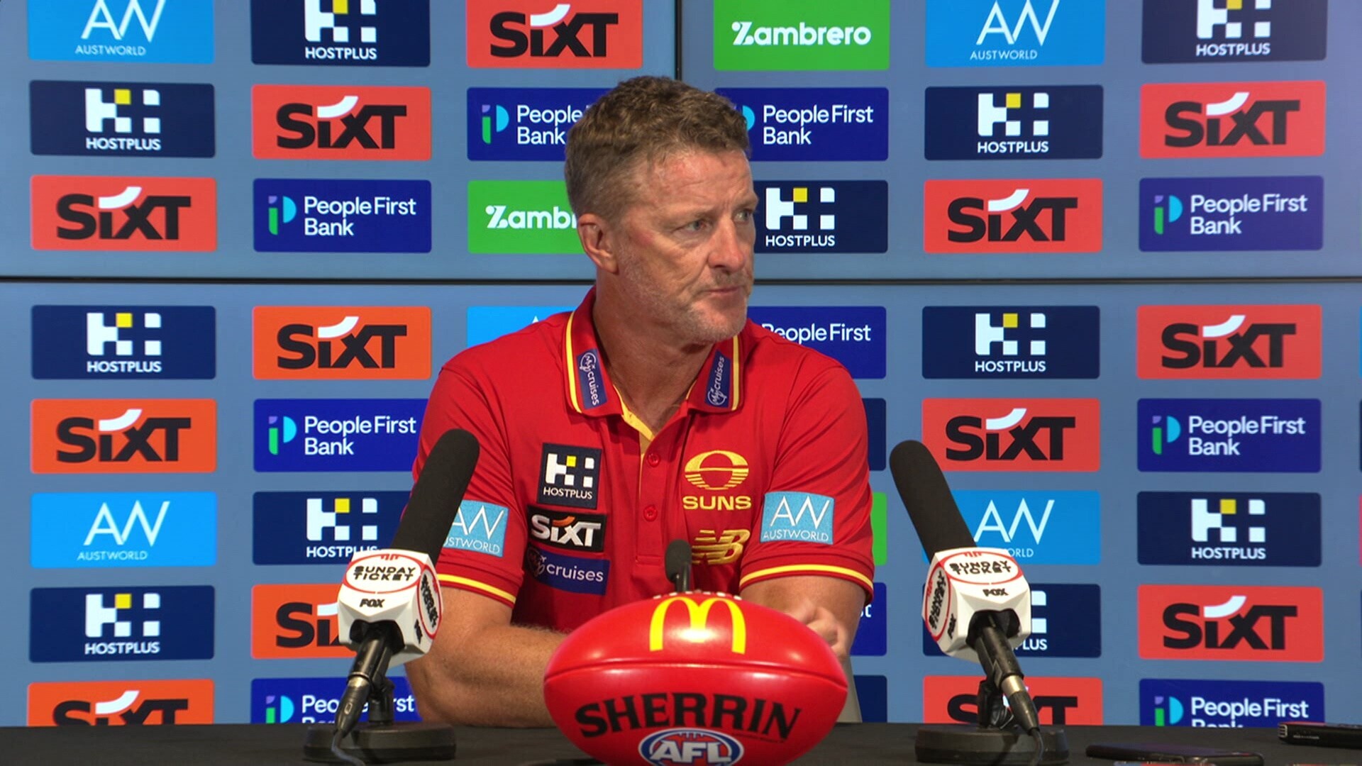 Cameron Hardwick Hardwick post-match, R1: 'He was a superstar today'