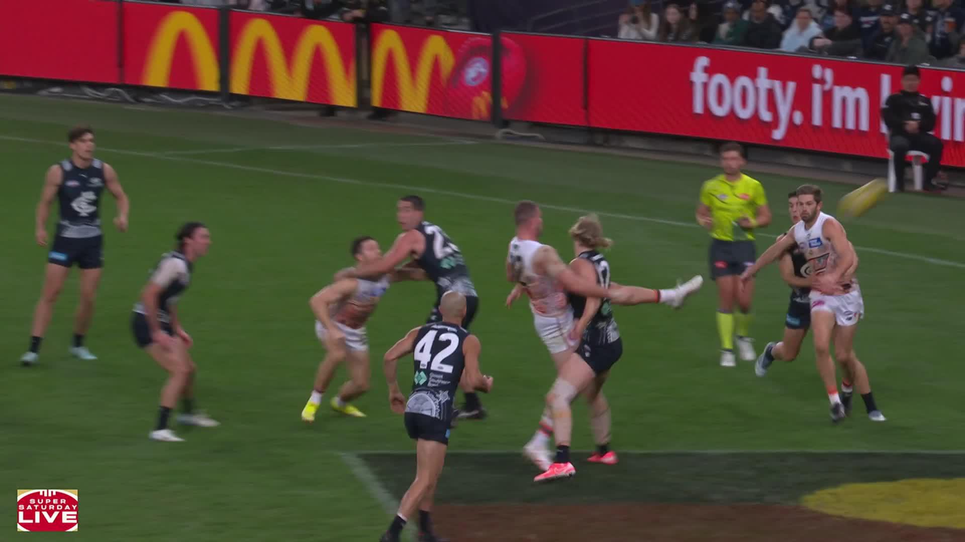 Mid-air soccer from the ruck? Briggs’ big shock