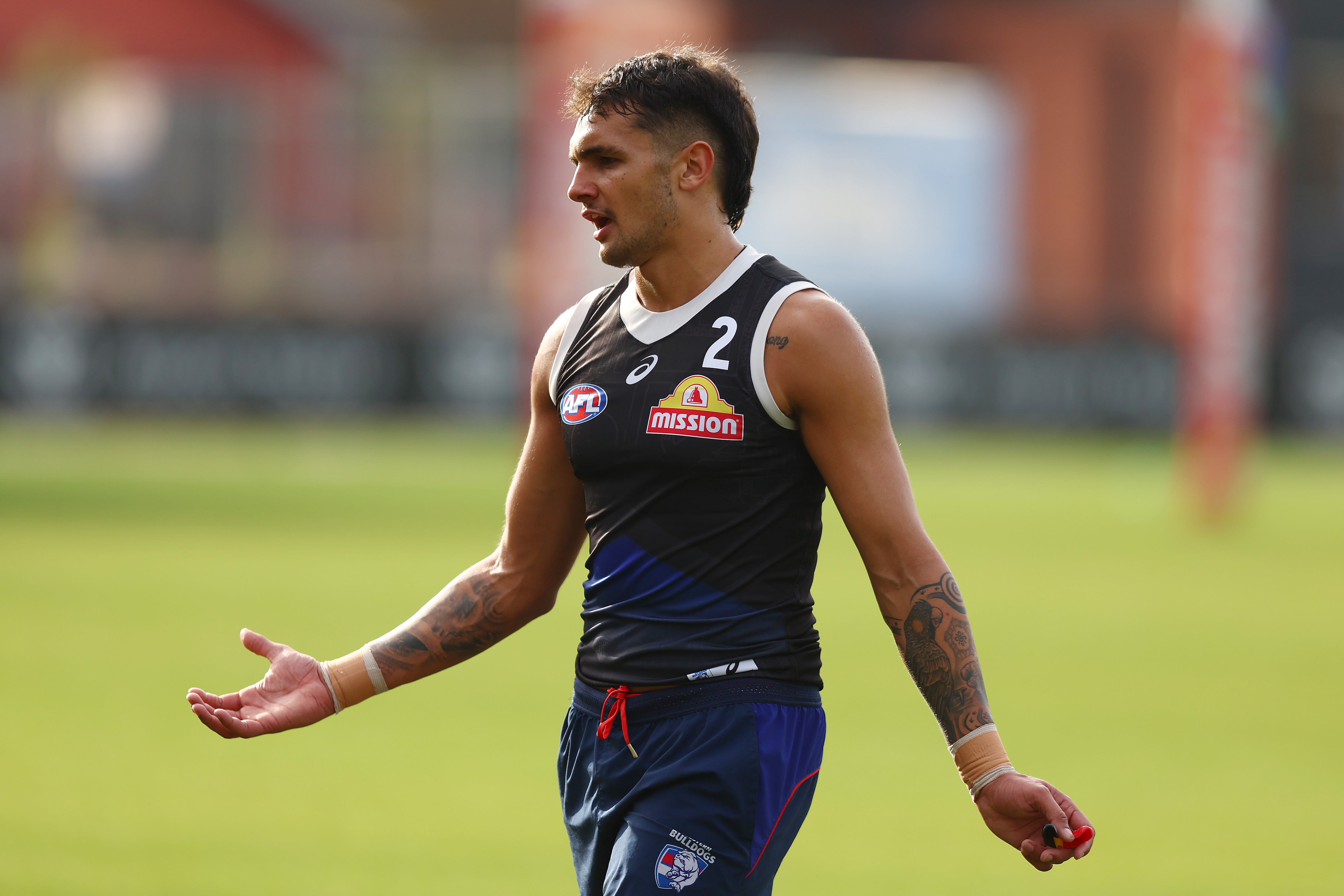 Jamarra addresses playing group on his return to Bulldogs