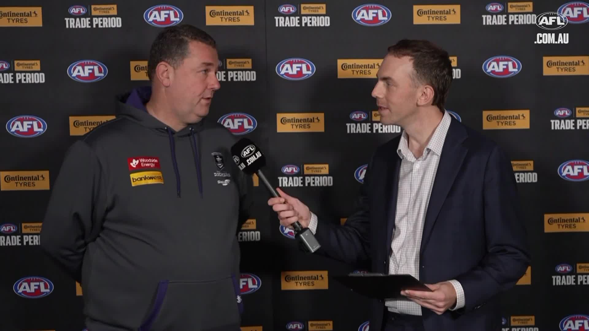 David Walls on prospect of Darcy trade, deal for Demon