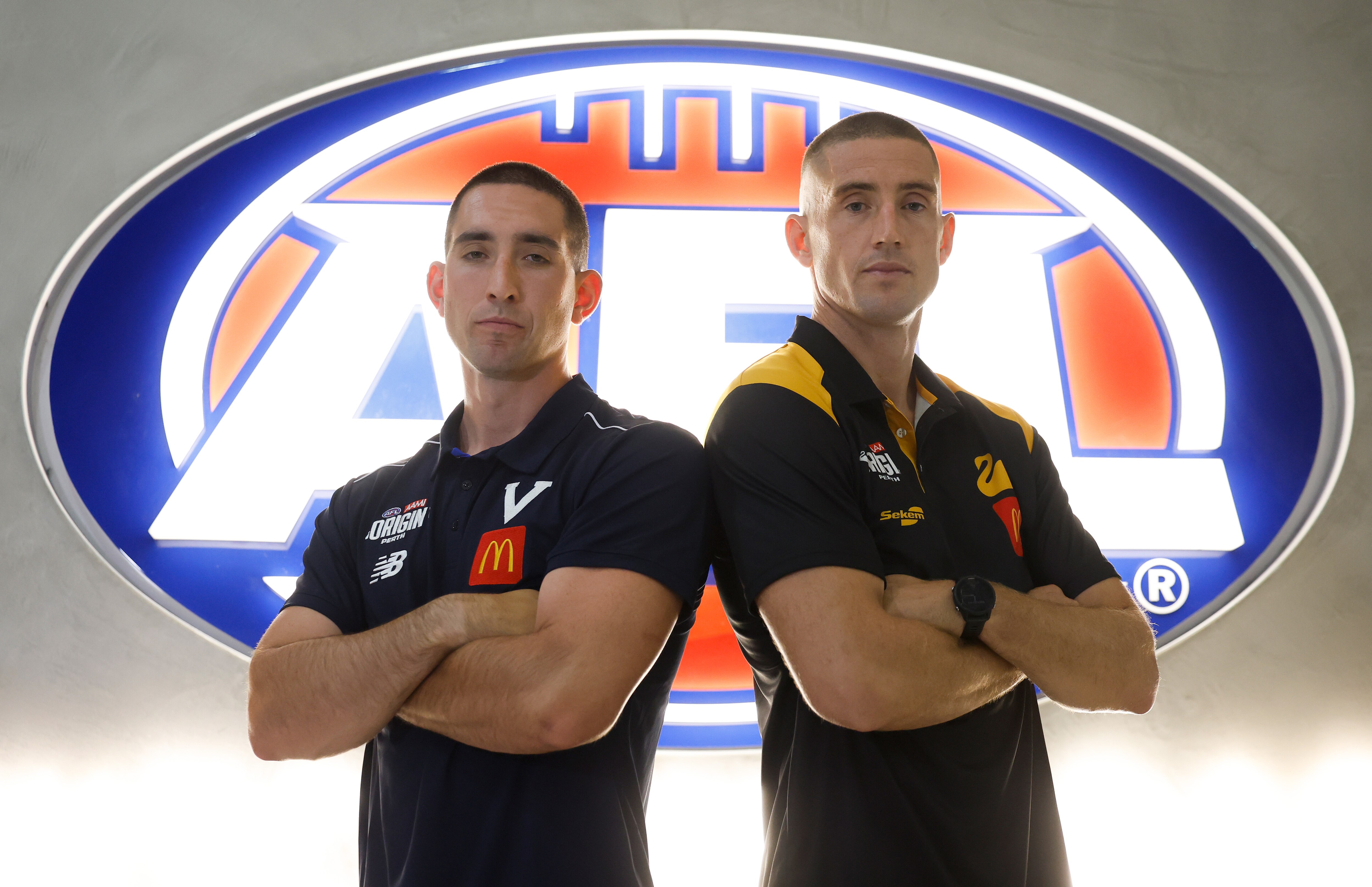 'Better be careful': WA ruck's cheeky warning to Daicos as Origin heats up