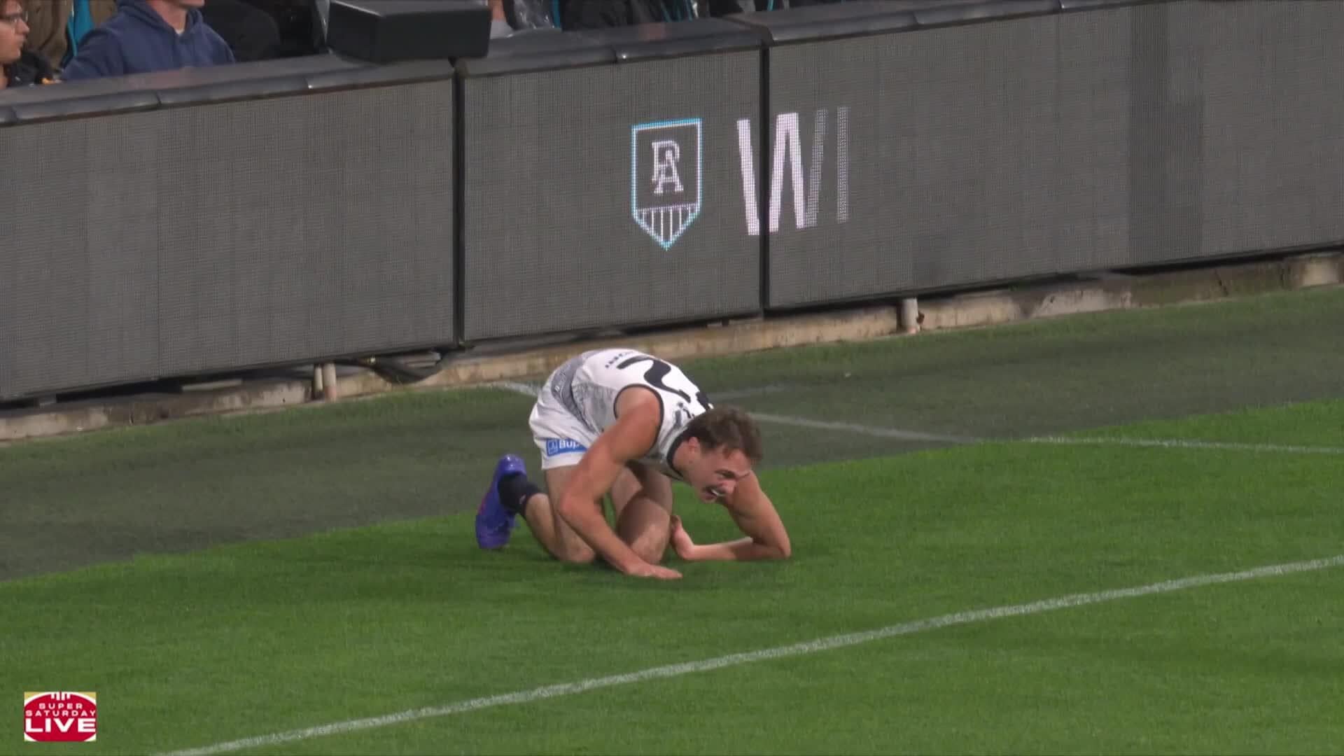 Concern for Blue with early leg injury