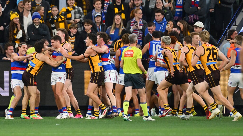 Bulldogs stun Hawthorn with 35-point comeback win