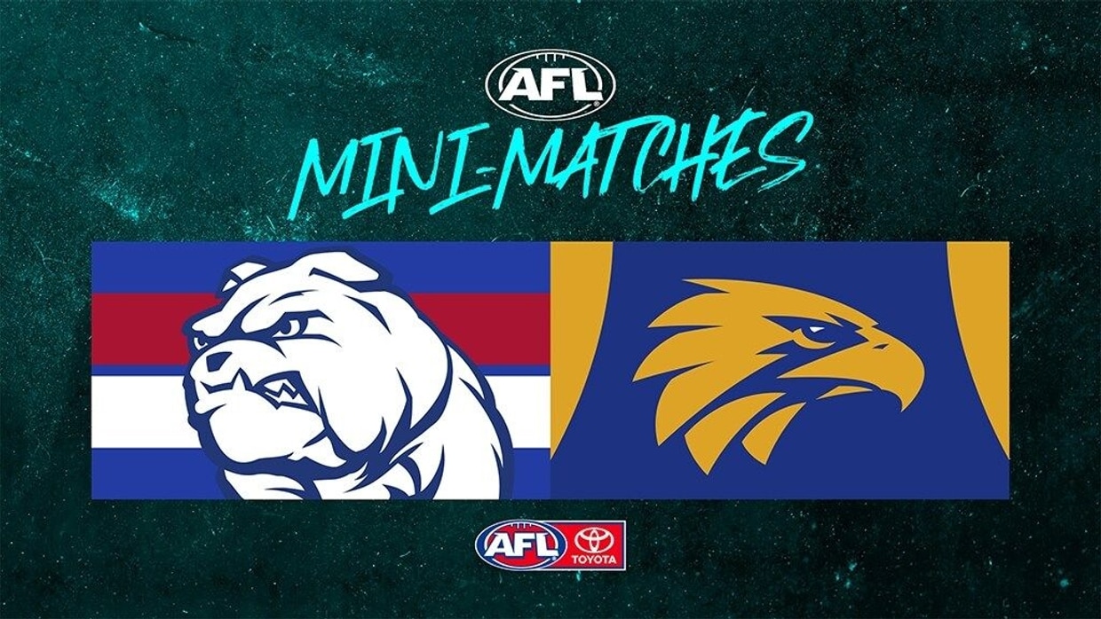 pics West Coast Vs Western Bulldogs mini match western bulldogs v west coast