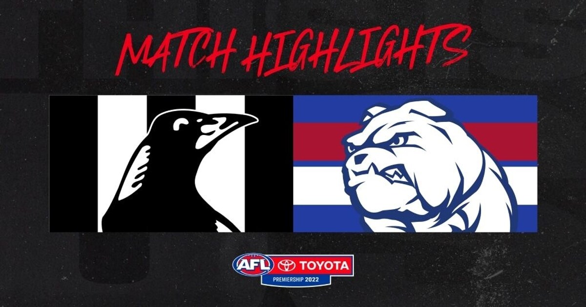 Highlights Collingwood v Western Bulldogs