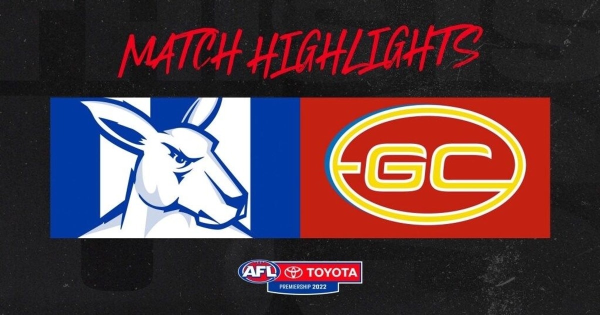 Highlights North Melbourne v Gold Coast Highlights North Melbourne v Gold Coast