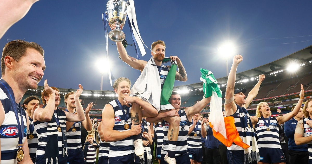 A moment in time Geelong Cat Zach Tuohy's iconic postpremiership