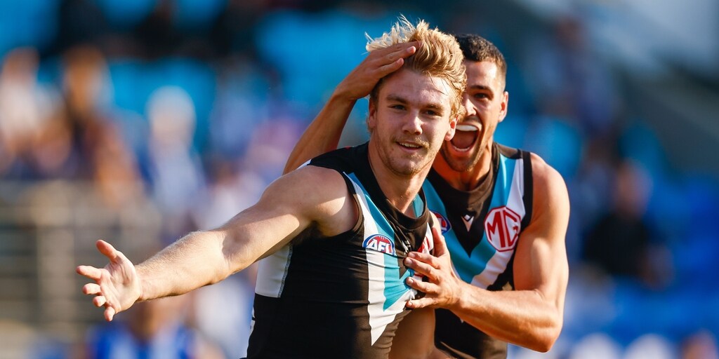 Powerful Port Adelaide makes it six in a row to heap more pain on wounded North Melbourne Kangaroos - Vimarsana News