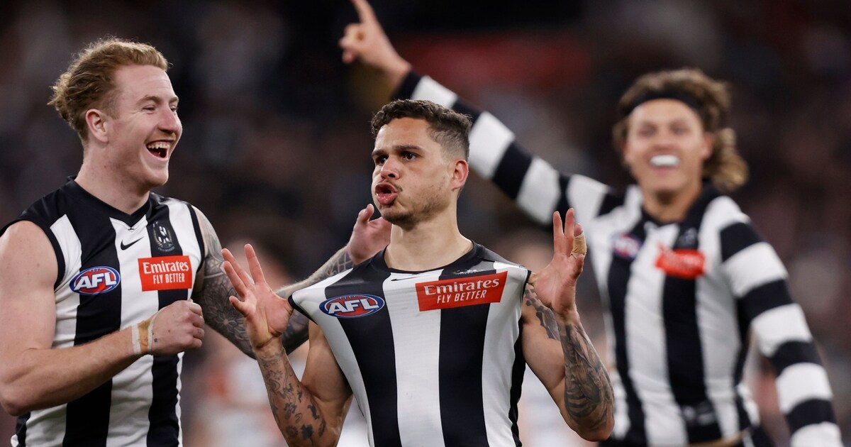 Match report Brody Mihocek bags five as Collingwood Magpies end slump(01)