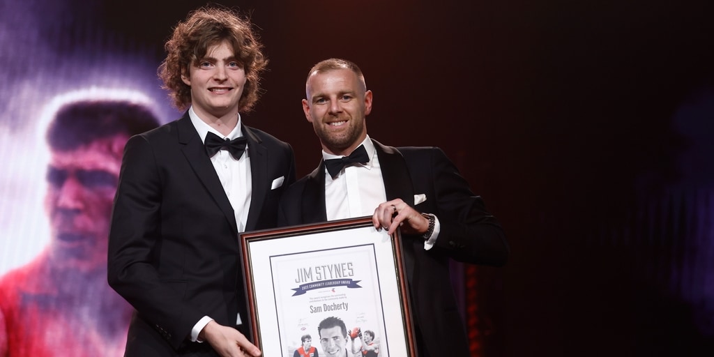 Inspirational Carlton Blues veteran Sam Docherty honoured with 2023 Jim Stynes Award - Vimarsana News