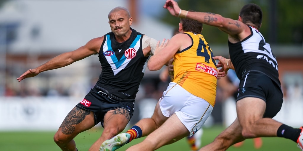 Port Adelaide forward Sam Powell-Pepper faces scrutiny for high bump on Adelaide Crow Mark Keane - Vimarsana News