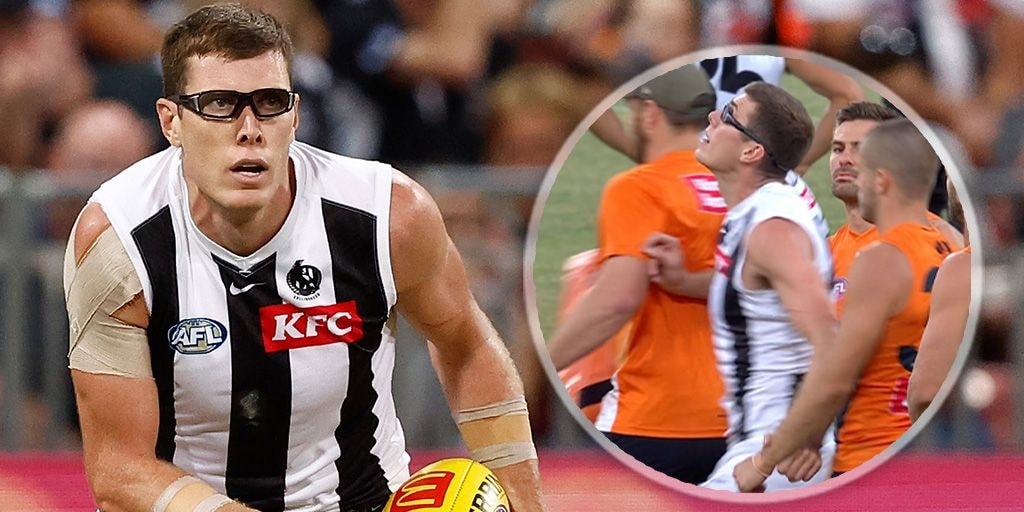 Collingwood Magpies ruckman Mason Cox under investigation for pre-match incident with GWS Giants ruck coach Shane Mumford - Vimarsana News