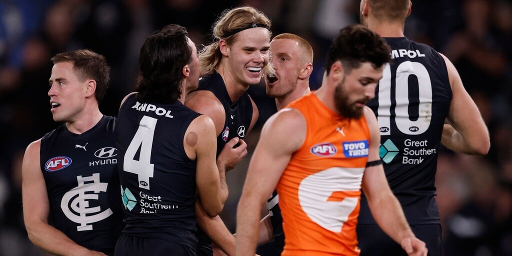 Carlton Blues' blitz sees Greater Western Sydney Giants fall to first loss - Vimarsana News