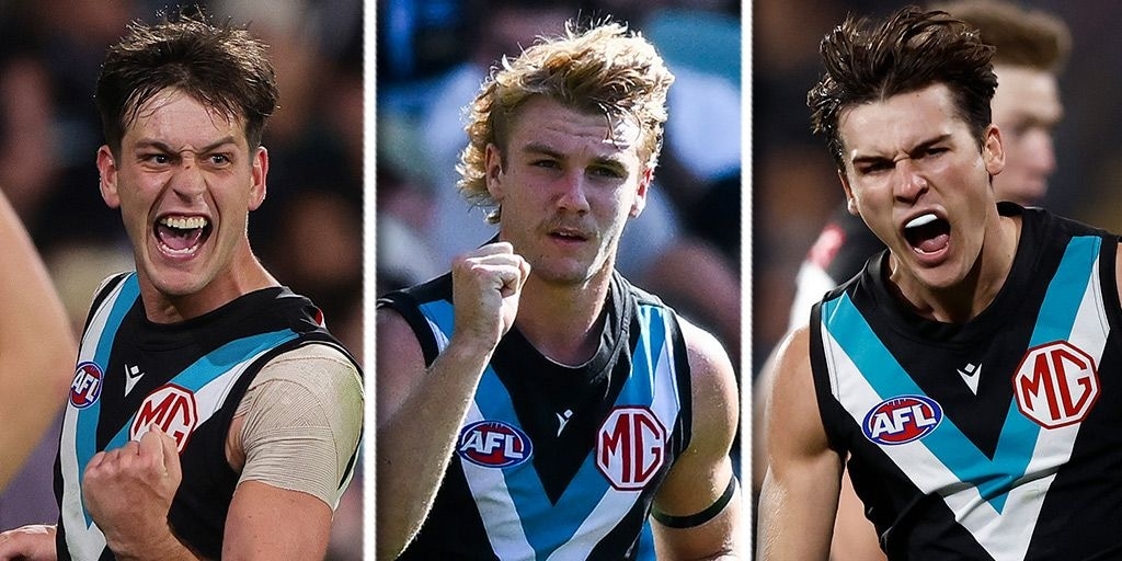 Nine out of 172: Gun trio Zak Butter, Connor Rozee and Jason Horne-Francis far behind Port Adelaide's top midfield combo - Vimarsana News