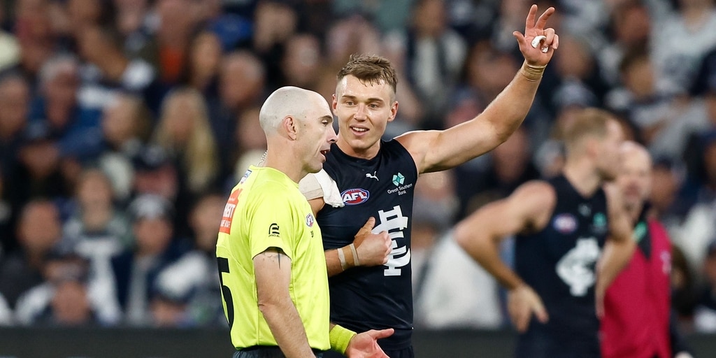Why contentious 50m penalty was paid against Carlton Blues in Geelong Cats loss - Vimarsana News