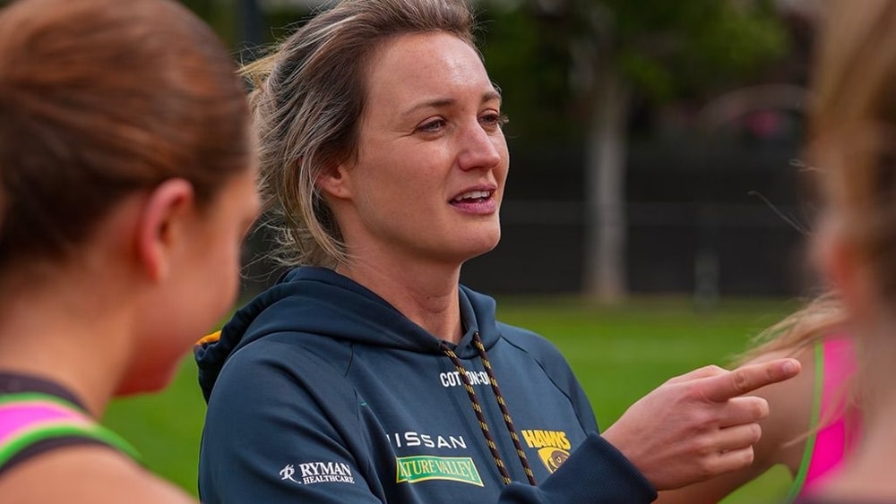 Steph Binder advocates for women in coaching roles in AFLW