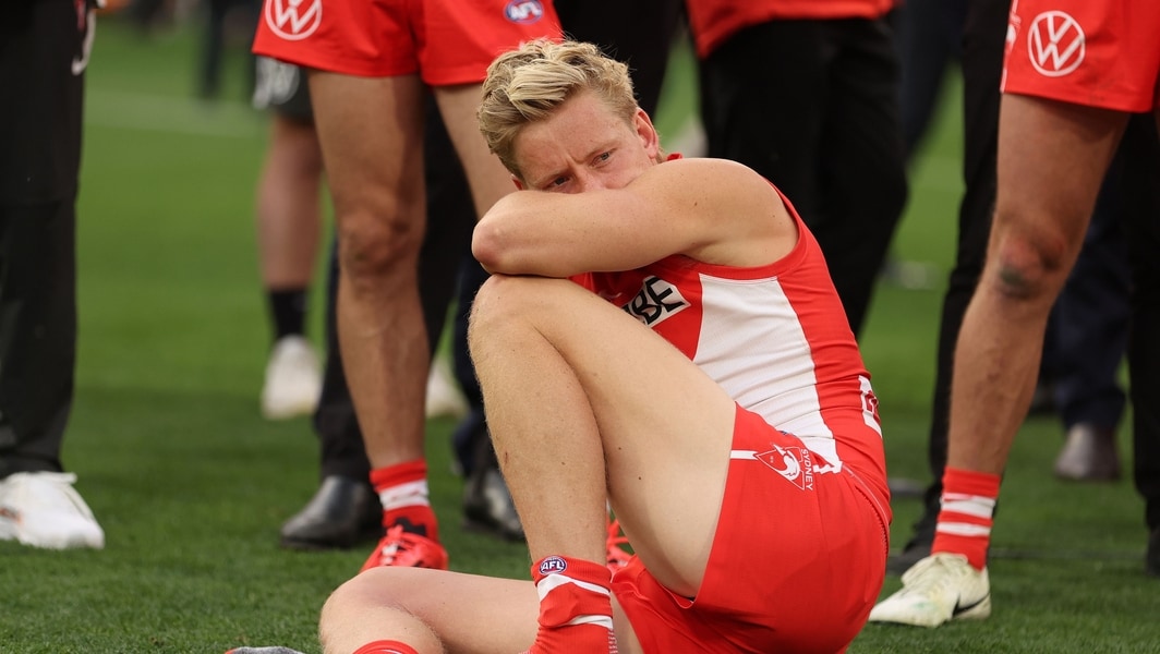 You're done': Shattered Sydney Swans star Isaac Heeney reveals painful  finals injury