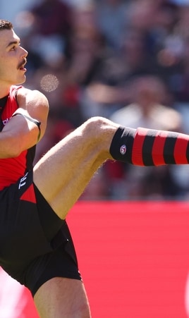 Sam Draper in action during Essendon's loss to Adelaide in round two, 2025. Picture: AFL Photos
