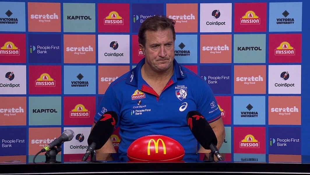Beveridge post-match, R13: 'It's hard to get momentum in the game when  you're doing that'