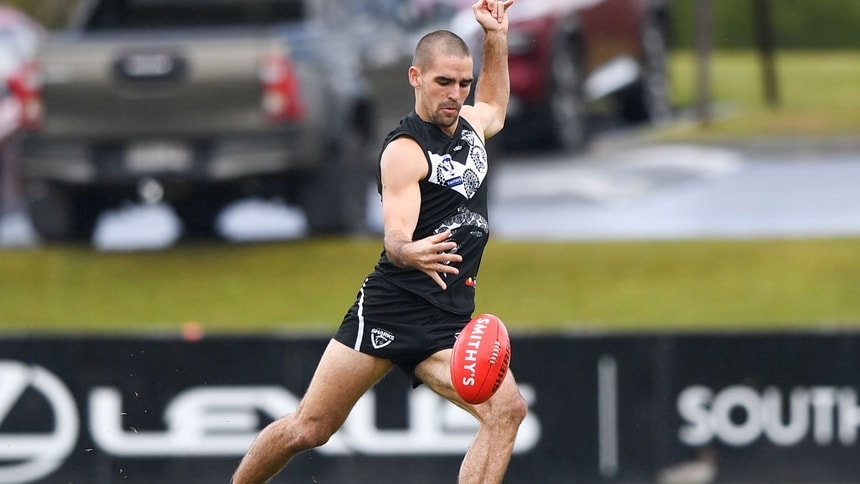 Jacob Dawson in action for Southport during the 2025 Smithy's VFL season. Picture: Highflyer Images