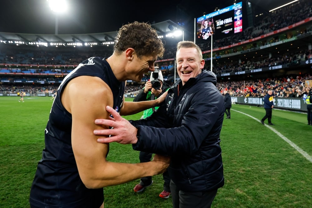 Voss discusses Curnow's trade decision amid Carlton's rebuild