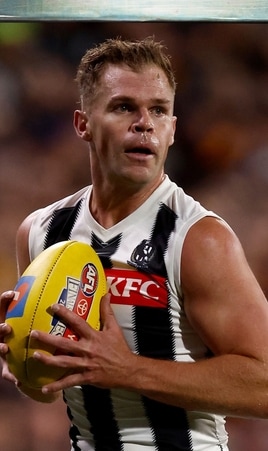 Dan Houston in action for Collingwood in 2025. Picture: AFL Photos