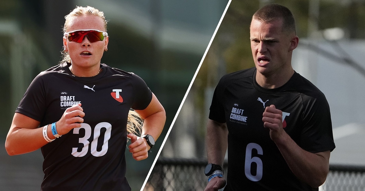 2025 Telstra AFL/W Draft Combine testing results