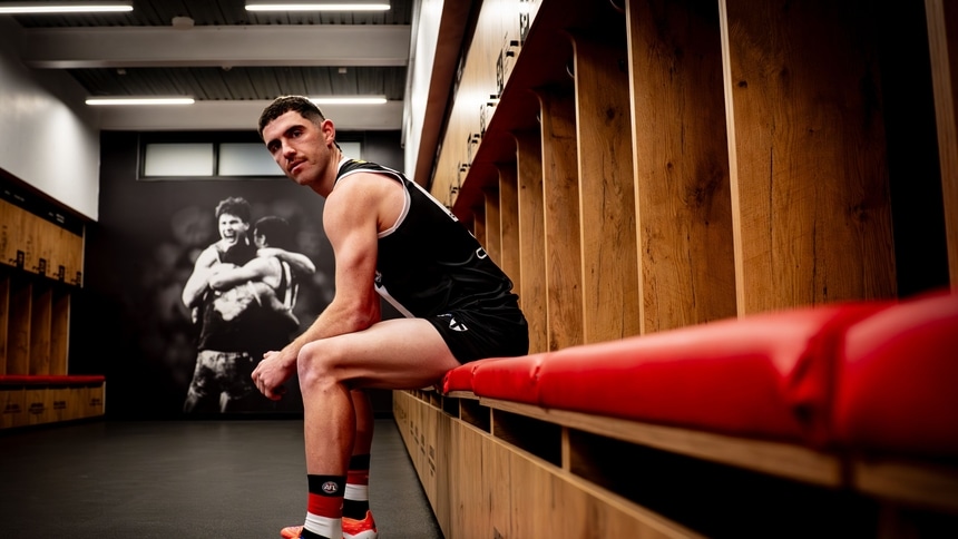 Sam Flanders at Moorabbin in October 2025. Picture: St Kilda FC