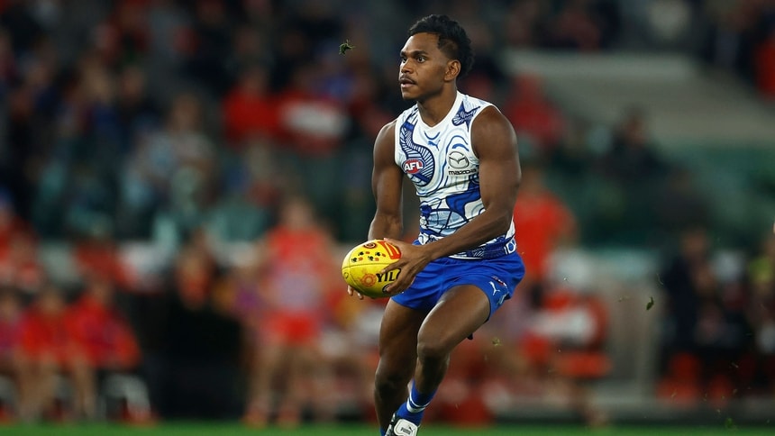Phoenix Spicer during North Melbourne's match against Sydney in R10, 2023. Picture: AFL Photos