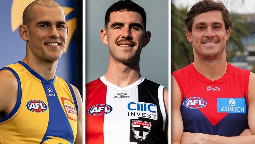 Brandon Starcevich, Sam Flanders and Jack Steele. Pictures: Supplied