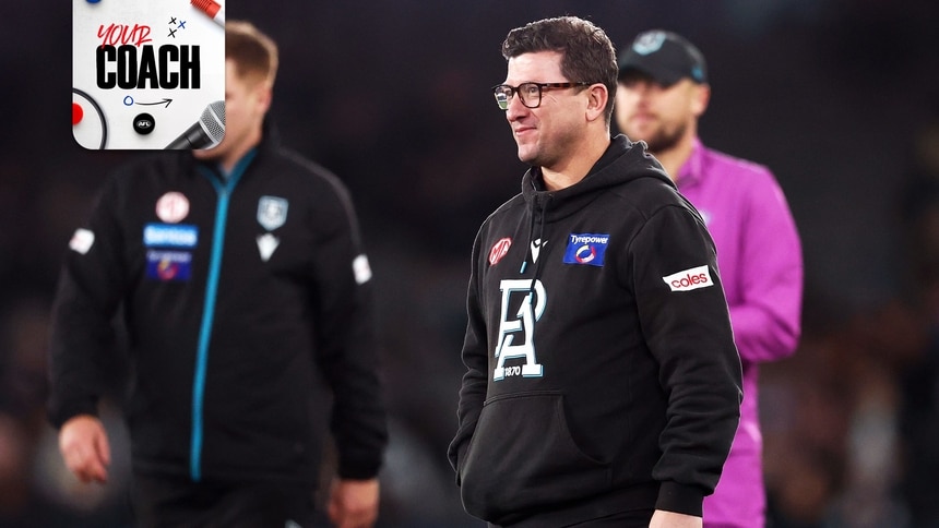 Josh Carr during Port Adelaide's clash with Carlton in round 23, 2025. Picture: AFL Photos