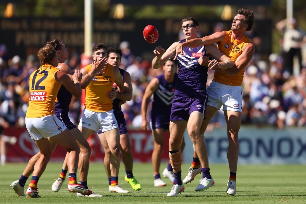 'Wouldn't have thought so': Dockers face ruck dilemma, young Crows impress