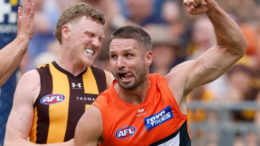 Jesse Hogan during the Opening Round match between Greater Western Sydney and Hawthorn at ENGIE Stadium, March 7, 2026. Picture: AFL Photos