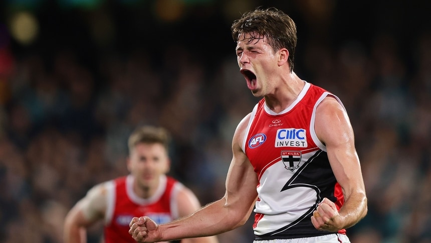 Mattaes Phillipou during the round five match between Port Adelaide and St Kilda at Adelaide Oval, April 11, 2026. Picture: AFL Photos