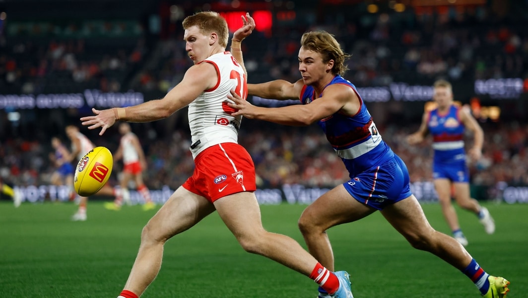 Dogs make big Bont call ahead of clash with red-hot Swans. LIVE from 7.30pm  AEST