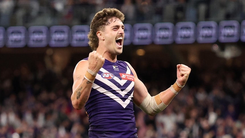 Luke Jackson during the Elimination Final between Fremantle and Gold Coast at Optus Stadium, September 6, 2025. Picture: AFL Photos