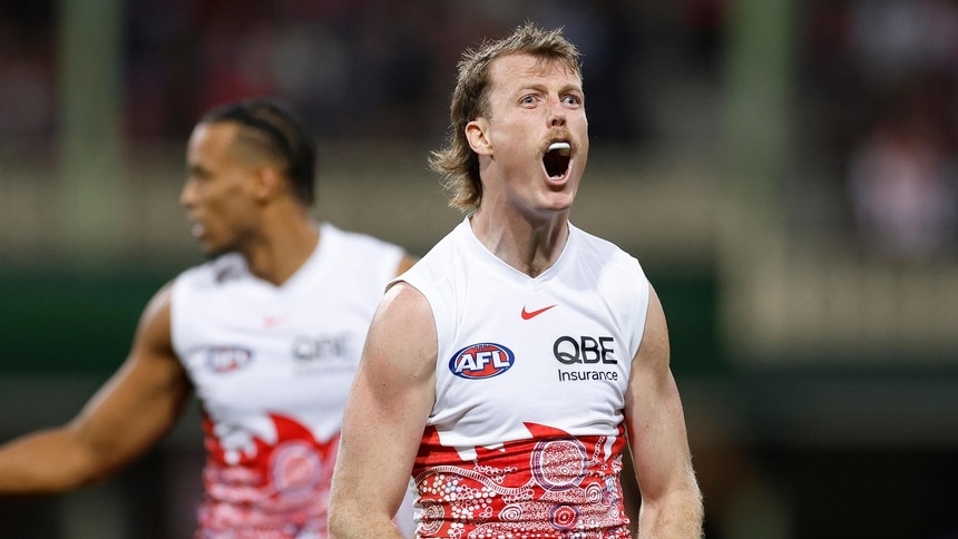 Nick Blakey during the round 10 match between Sydney and Collingwood at SCG, May 15, 2026. Picture: Getty Images