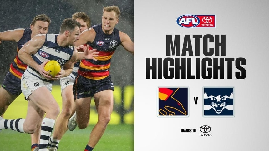Highlights: Adelaide v Geelong