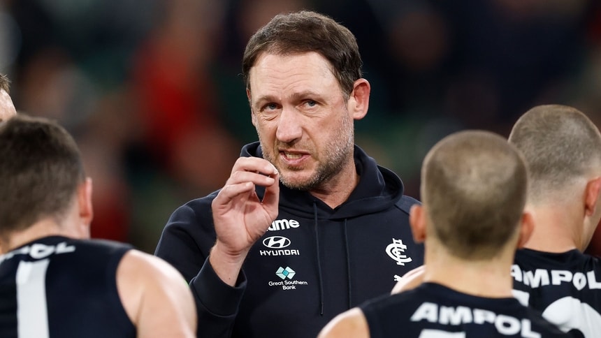 Josh Fraser during the R13 match between Carlton and Essendon at the Melbourne Cricket Ground on June 7, 2026. Picture: AFL Photos