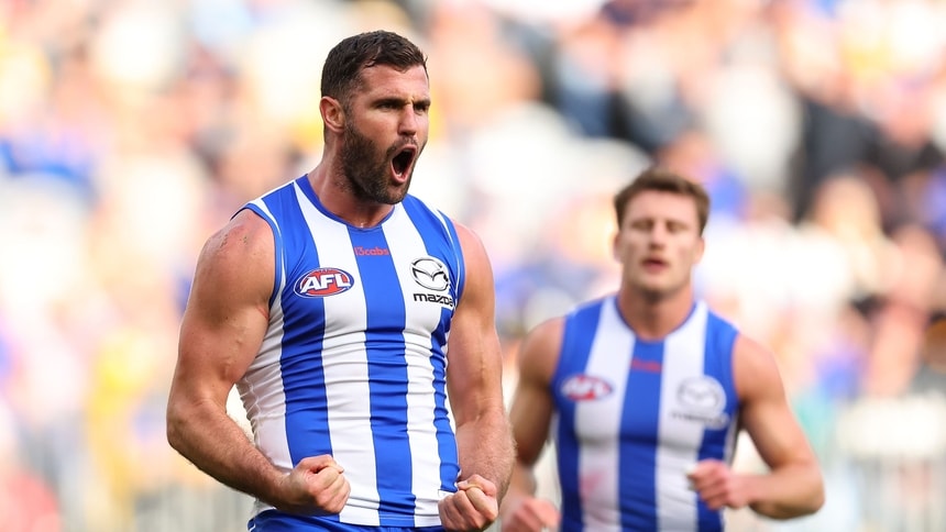 Jack Darling during the round 14 match between North Melbourne Kagaroos and West Coast at Optus Stadium, June 13, 2026. Picture: Getty Images