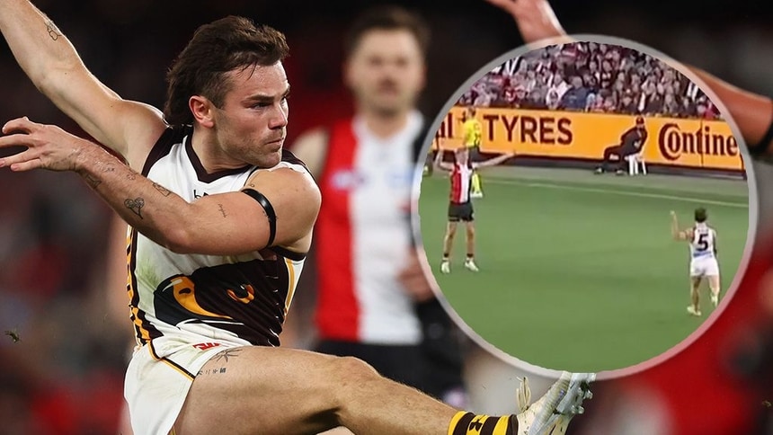 Nick Watson during Hawthorn's game against St Kilda in R12, 2026. Picture: AFL Photos