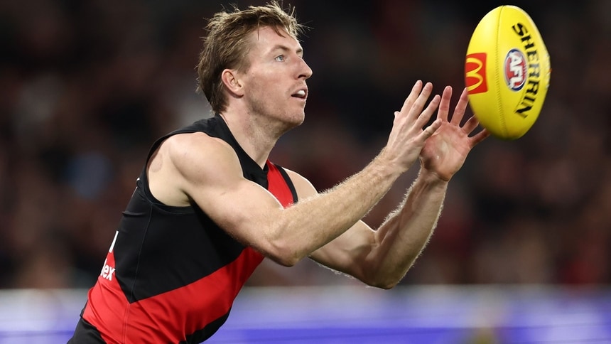 Will Setterfield during the Round 17 match between Essendon and St Kilda at Marvel Stadium on July 5, 2026. Picture: AFL Photos