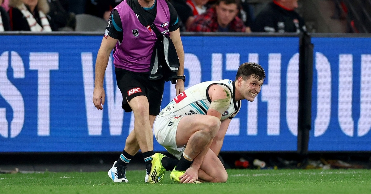 In-demand Port Adelaide Power gun Zak Butters suffers horror ankle injury