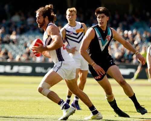 Fremantle captain Alex Pearce during the Round 19 match