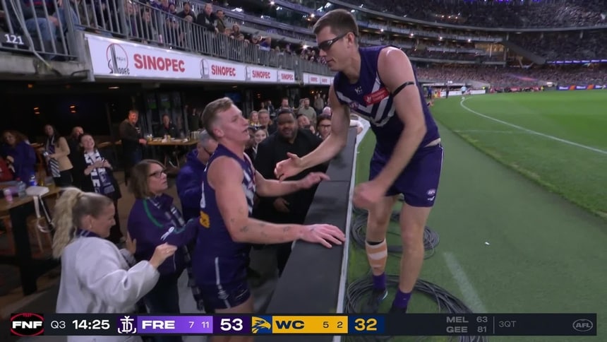 'He's gone for a drink!': Big Treacy flies into boundary bar