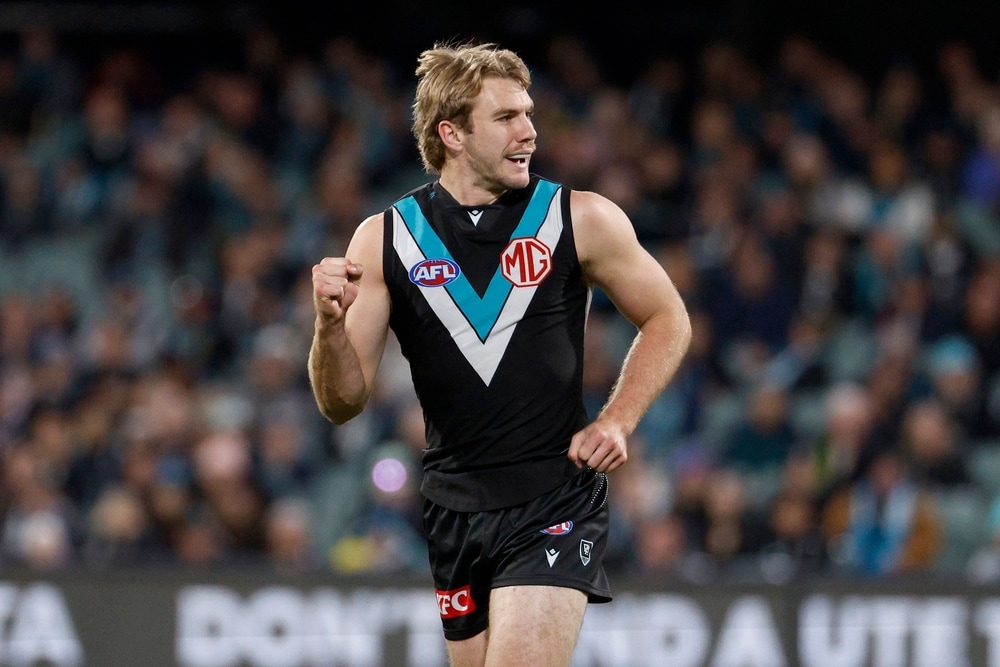 Jason Horne-Francis wins the Port Adelaide John Cahill Medal